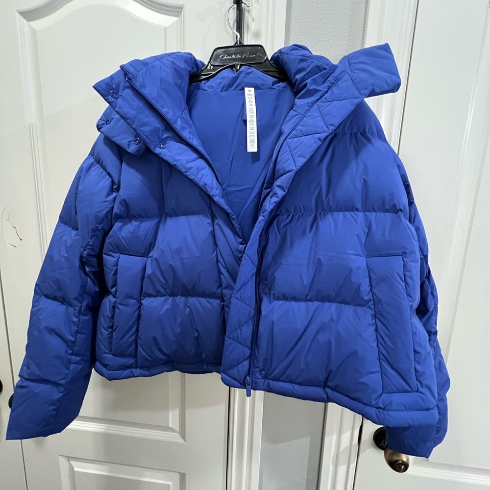 Lululemon WonderPuff Royal Blue Puffer Jacket - size 14